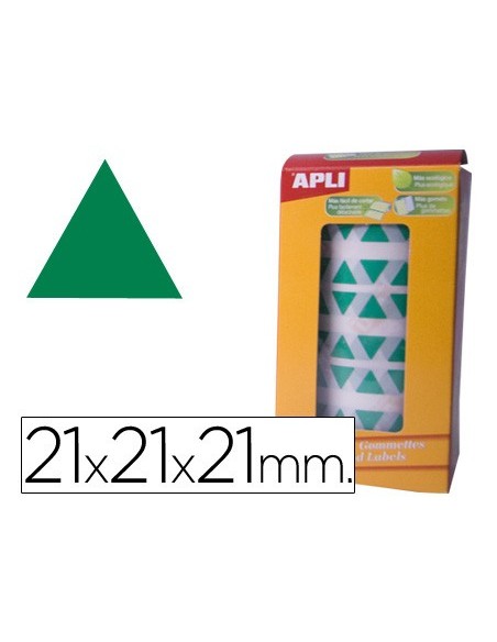 Gomets autoadhesivos triangulares 21x21x21 mm...