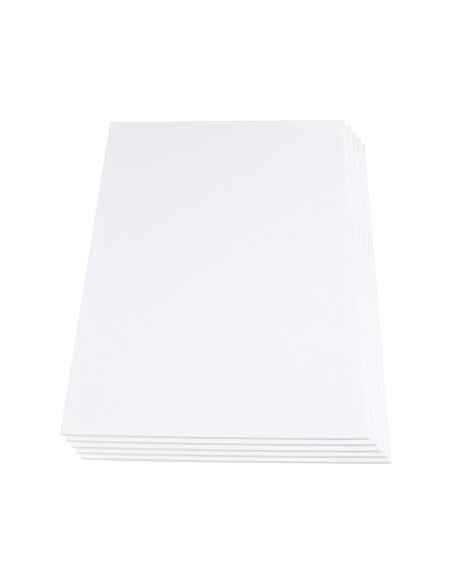 Carton pluma liderpapel blanco adhesivo 1 cara...