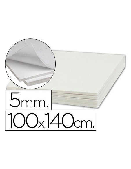 Carton pluma liderpapel blanco adhesivo 1 cara...