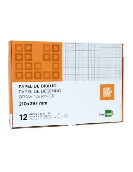 Papel dibujo liderpapel 210x297mm 80g/m2...