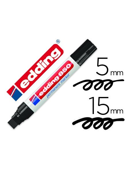 Rotulador edding marcador permanente 850 negro...
