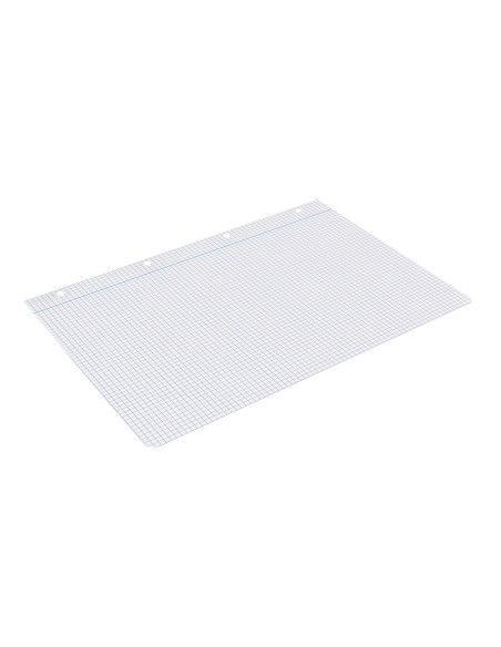 Recambio liderpapel a4 100 hojas 100g/m2 cuadro 4mm con margen 4 taladros