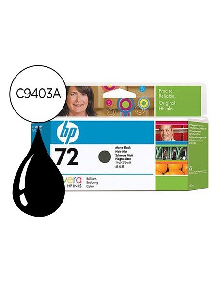 Ink-jet hp 72 negro mate designjet t610/1100...
