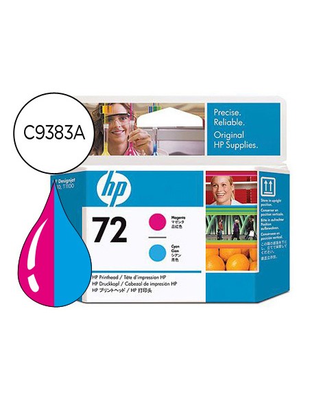 Ink-jet hp 72 cabezal magenta y cian designjet t610/1100