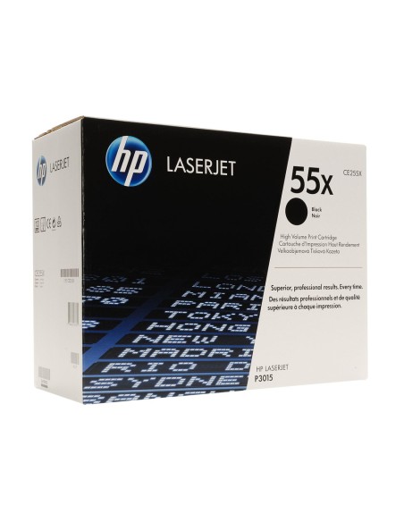 Toner hp 55x negro -12500pag- p3015x