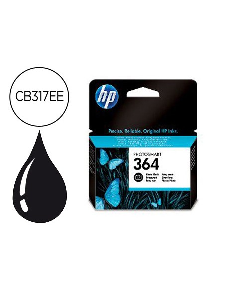 Ink-jet hp 364 negro especial foto photosmart premium-c309a/series c5300 / c6300 / b8500 / d5400 130pag 10x15