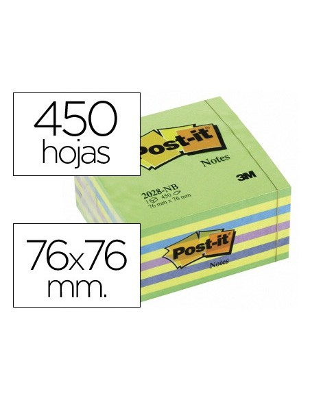Bloc de notas adhesivas quita y pon post-it...