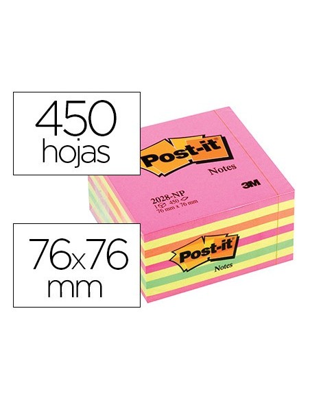 Bloc de notas adhesivas quita y pon post-it...
