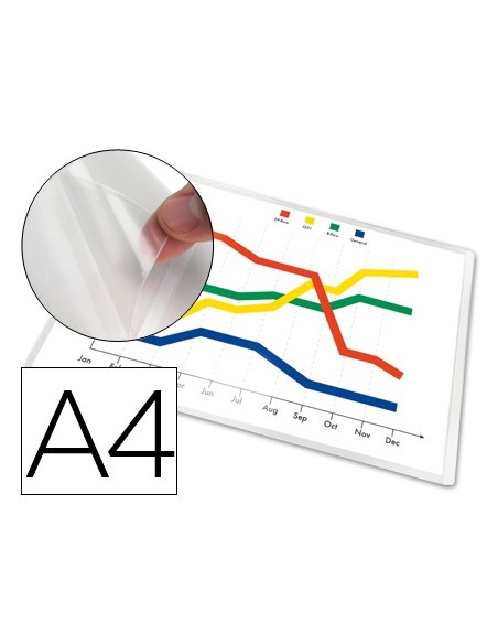 Funda autoadhesiva q-connect din a4 210x297mm...