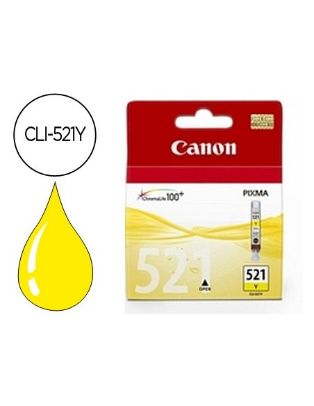 Ink-jet canon cli-521y amarillo pixma...