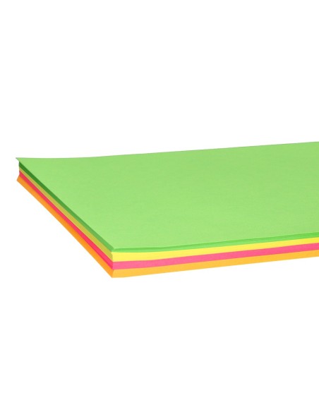 Papel color liderpapel a4 75gr neon 4 colores...