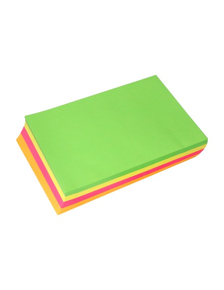 Papel color liderpapel a4 75gr neon 4 colores surtidos paquete de 500 hojas