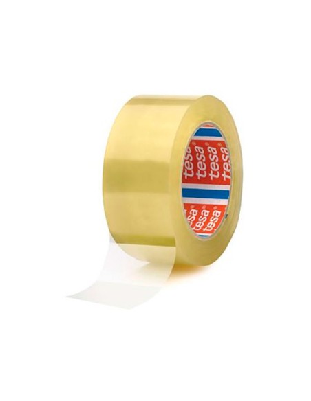 Cinta adhesiva tesa pvc transparente 66 mt x 50 mm para embalaje