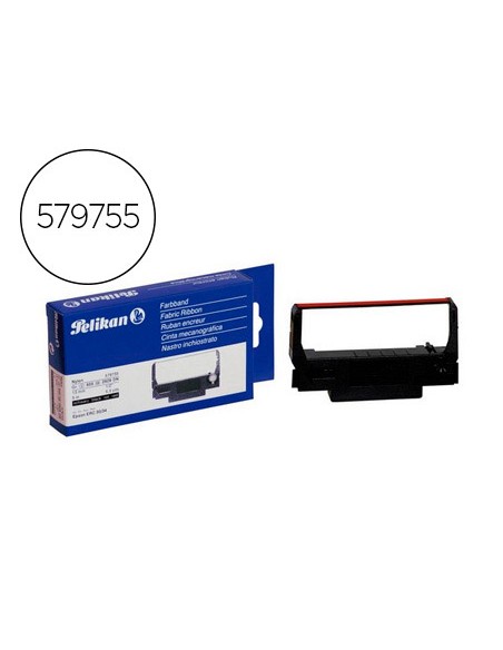Cinta impresora pelikan para epson erc 30/34 negro/rojo grupo 655