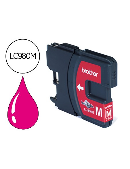 Ink-jet brother lc-980m dcp-145/dcp-165/mfc-250/mfc- 290 magenta