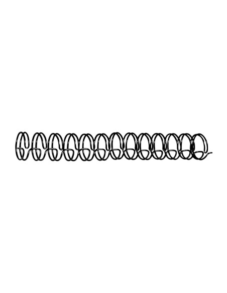 Espiral wire 3:1 9,6 mm n.6 negro capacidad 75...
