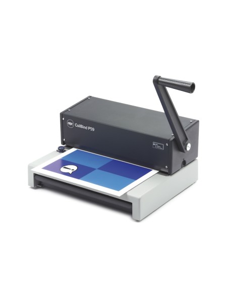 Encuadernadora para espiral metalico gbc coilbind p59 perfora 15 hojas tamaño a4/ folio encuaderna hasta 250h