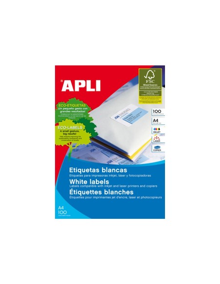 Etiqueta adhesiva apli 1285 tamaño 48,5x25,4 mm...