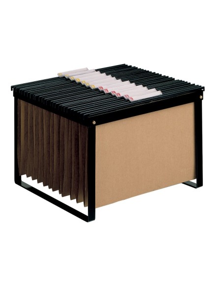 Soporte para carpetas colgante q-connect negro...
