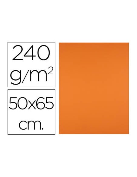 Cartulina liderpapel 50x65 cm 240g/m2 naranja
