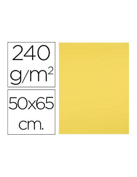 Cartulina liderpapel 50x65 cm 240g/m2 amarillo limon