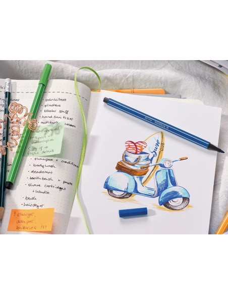 Rotulador stabilo punta de fibra pen 68 color...