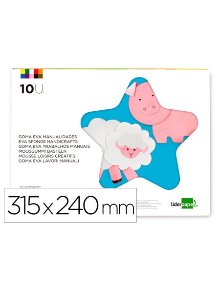 Bloc trabajos manuales liderpapel goma eva...
