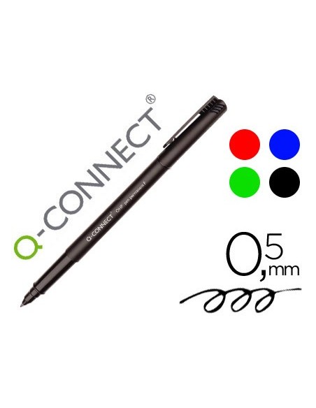 Rotulador q-connect retroproyeccion punta fibra...