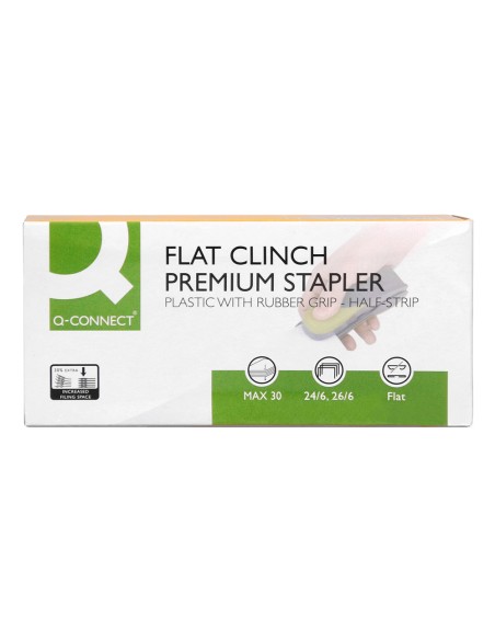 Grapadora q-connect kf00992 plastico capacidad 30 hojas