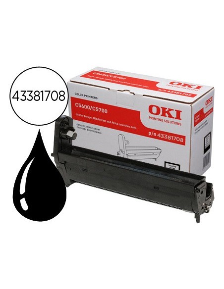 Tambor oki c5600/5700 negro 20000 pag