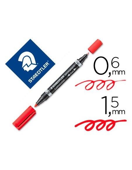 Rotulador staedtler lumocolor permanente duo...