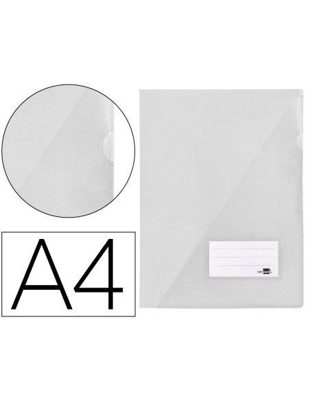 Carpeta liderpapel dossier a4 uñero transparente