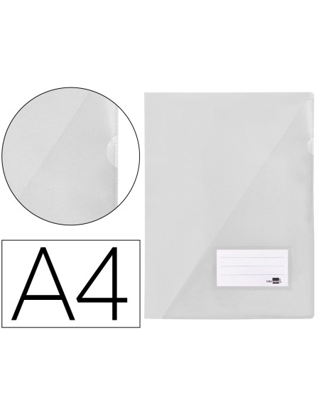 Carpeta liderpapel dossier a4 uñero transparente