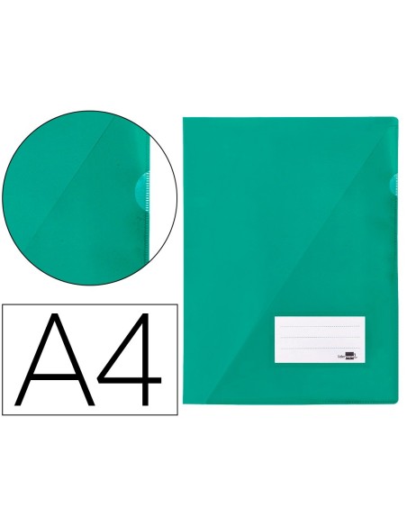 Carpeta liderpapel dossier a4 uñero verde