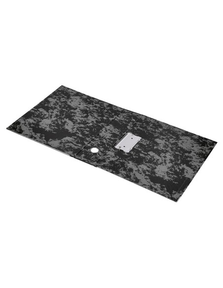 Archivador de palanca liderpapel carton forrado din a4 jaspeado negro sin caja mecanismo palanca desmontado
