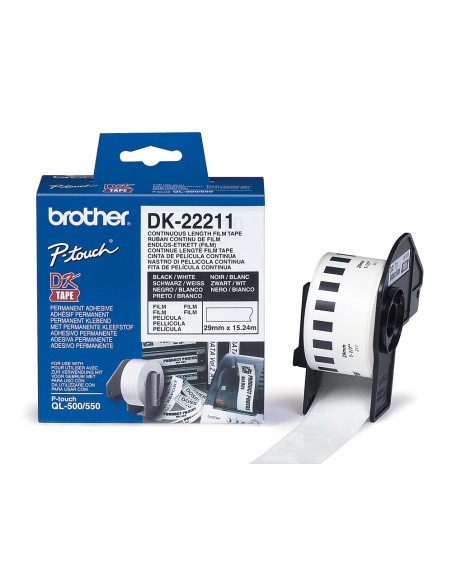 Etiqueta brother dk22211 cinta plastica...