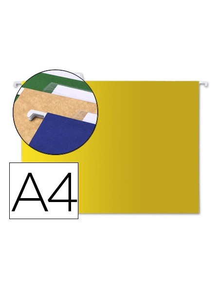 Carpeta colgante liderpapel a4 amarilla