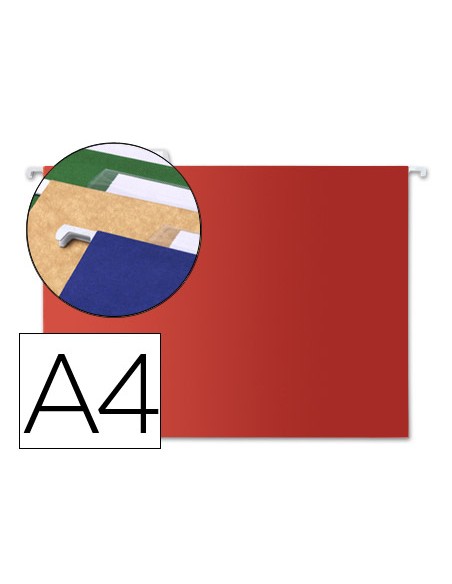 Carpeta colgante liderpapel a4 roja