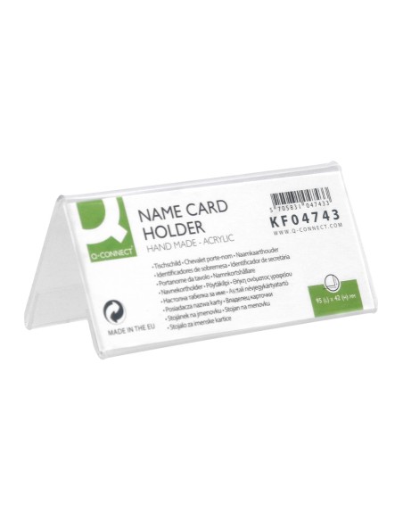 Identificador sobremesa q-connect metacrilato 95x42 mm ref.5730