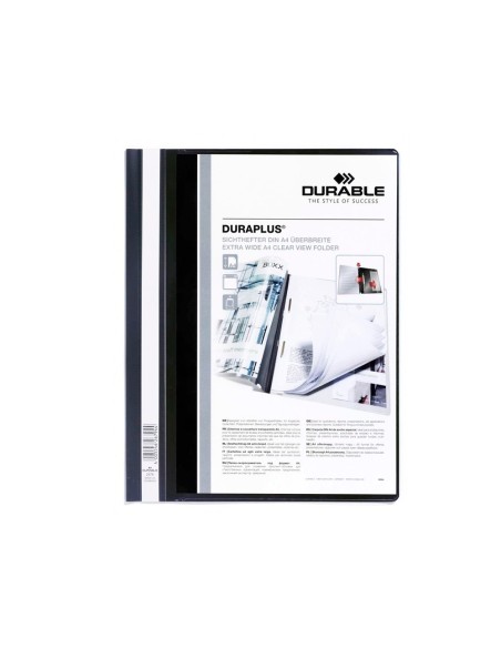 Carpeta duraplus din a4 con fastener negro durable