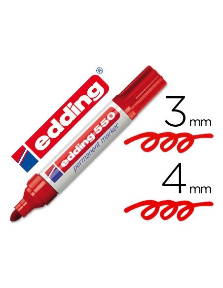 Rotulador edding punta fibra permanente 550...