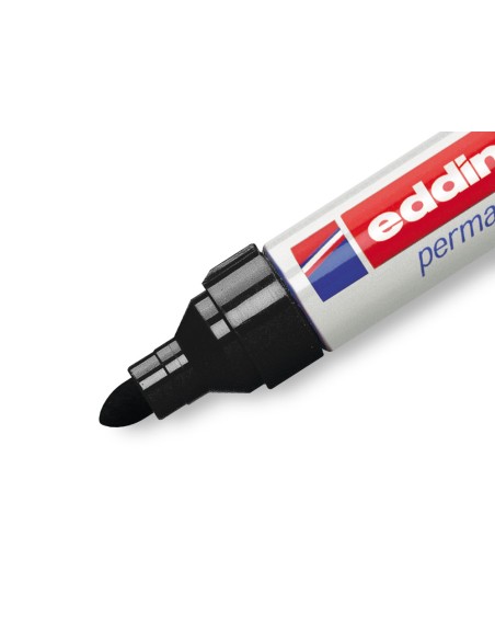 Rotulador edding punta fibra permanente 550 negro n.1 punta redonda