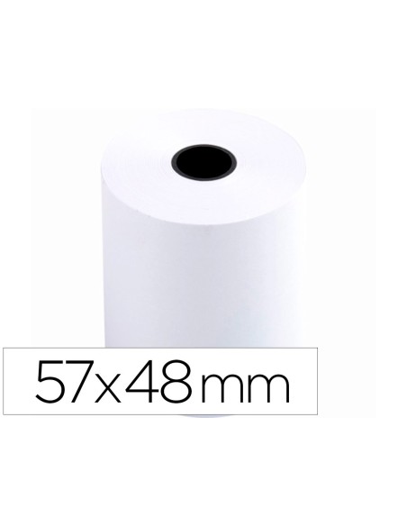 Rollo sumadora q-connect termico 57 mm ancho x...
