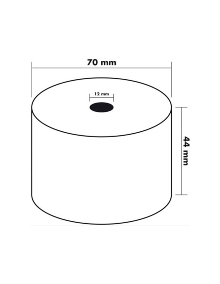 Rollo sumadora q-connect electro 44 mm ancho x 70 mm diametro sin bisfenol a