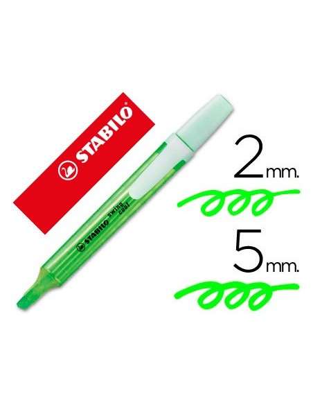 Rotulador stabilo marcador fluorescente swing...