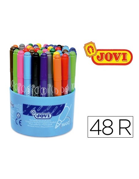 Rotulador jovi maxi 13 mm bote de 48 unidades...