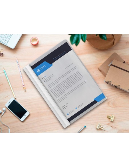 Carpeta dossier fastener plastico q-connect din...
