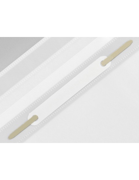 Carpeta dossier fastener plastico q-connect din a4 blanco