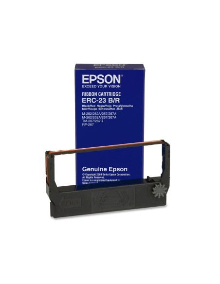 Cinta impresora epson erc-23b negra m-250 250a 255 255a 260 260a 264 265 265a 280 280a av tm-267/267ii