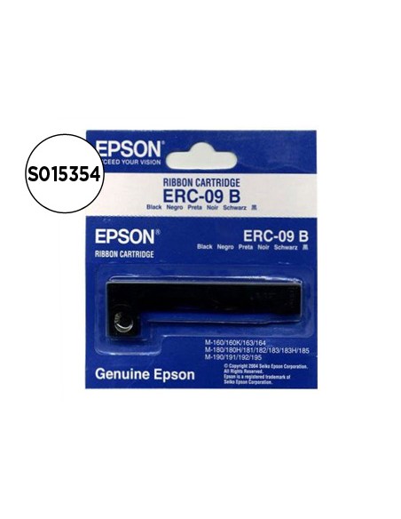Cinta impresora epson erc-09b negra m-160 163 164 180 180h 181 182 183 185 190 191 192 195